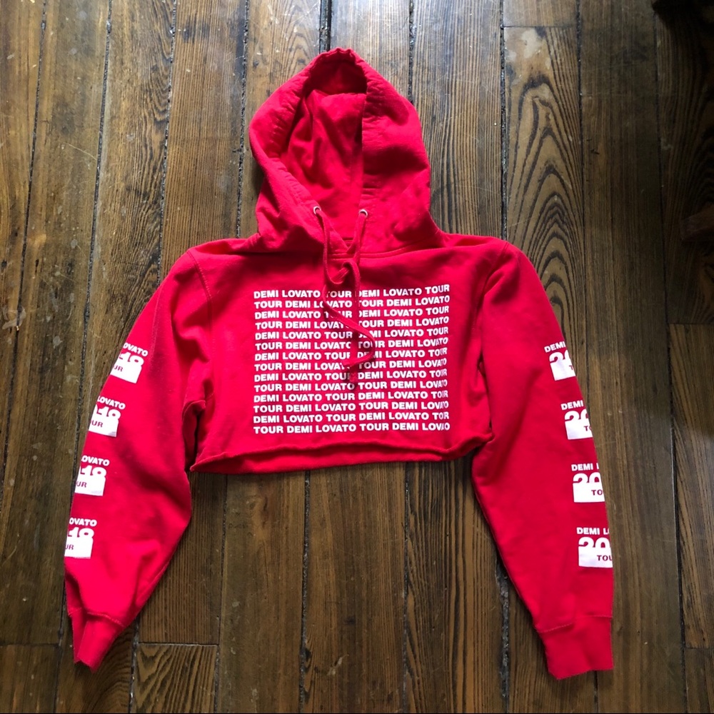 Demi Lovato Cropped Hoodie S 2018 Tour